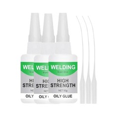 3 Pack Universal Super Glue Gel High-Strength Oily Adhesive for Wood Metal Glass
