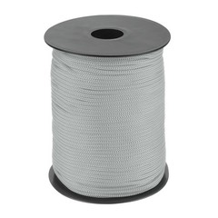 1/8 Inch Polypropylene Rope Braided Ropes, 328ft Nylon Rope Light Grey