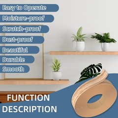 Zyjt Red Oak Edge Banding 7/8 Inch X 500Ft Plywood Veneer Wood Edge Banding