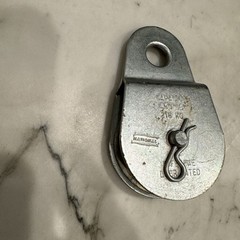 National Hardware 2IN Silver Fixed Single Pulley Steel Body with Zinc Sheave
