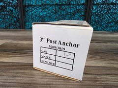 3″ Newel Post Mounting Kit L Bracket Metal Post Anchor OAK TRIM HARDWARE NEW
