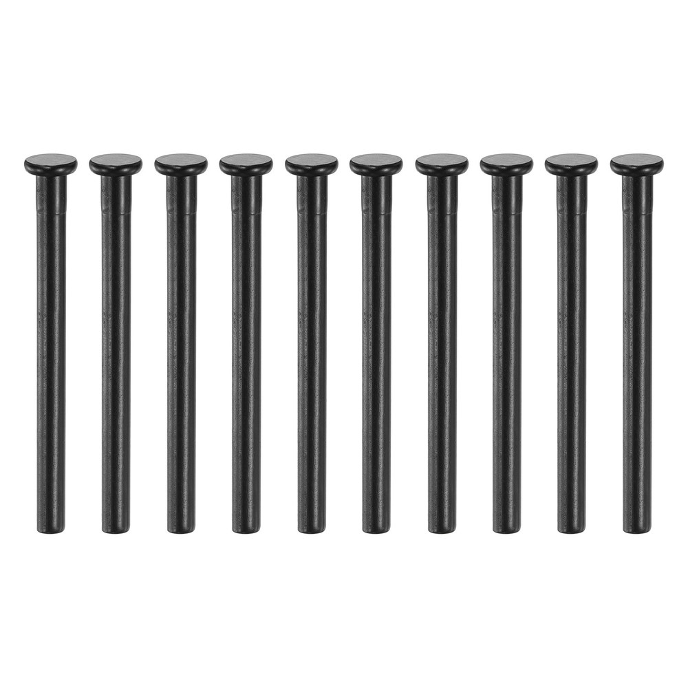10Pcs Door Hinge Pins, 3 Inch Interior Security Pins Matte Black