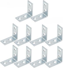 10PCS Right Angle 90 Degree Connection Brackets Furniture Cabinet Table (1569)