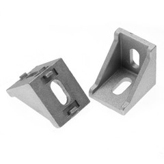 25pcs/set 4040 Aluminum L Shape Corner Bracket Right Angle Brace Fastener Kit