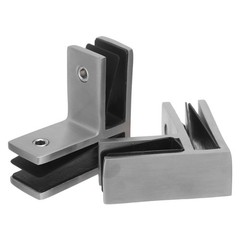 2 Pcs Glass Panel Clamps Holder Hardware for Railings
