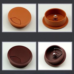 50/53/60/80mm PC Computer Desk Plastic Grommet Table Cable Tidy Wire Hole Cover