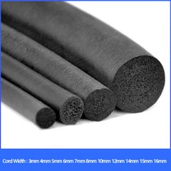 Black Sponge Cord Foam Rubber Gasket Trim Seals 3/4/5/6/7/8/10/12/14mm/15mm/16mm
