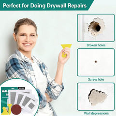 25 Pcs Drywall Repair Kit – 4/6/8/10 Inch Wall Patch Repair Kit for Large Hol…