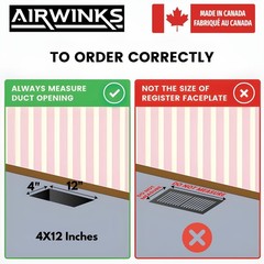4X12 Flooring Vent Cover – 12X4 Floor Register, Modern Drop-in Design, Heavy-…