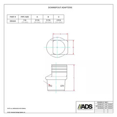 3 In. Singlewall X 2 In. X 3 In. Downspout Adapter