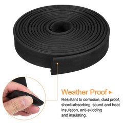 EPDM Rubber Foam Sheet Strip Neoprene Sheets Rolls 1/8″ T x 0.8″ W x 8′ L