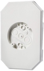 Arlington 8141DBL Siding Mounting Kits with Built-in Box, White, for 1/2 inch La