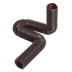 VEVOR Rain Gutter Downspout Extensions 2-Pack Flexible Downspout Extender Brown