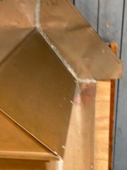 Copper Peak Top Dormer Vent – Copper Roof Vent Window 25×56.75×45