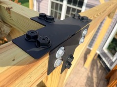 PostHugger™ Outside Corner or Flat T For 4×4 Upright to 6×6 or 2×6 Horizontals