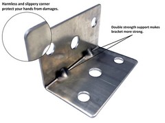 50 Pcs Pack Galvanized 90 Degree, Right Angle, L Shaped Corner Brackets