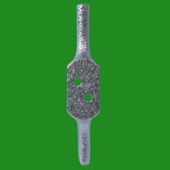 1x 103mm (4″ Inch) Galvanised Cleat Hook, Flag Pole Rope Halyard Washing Line