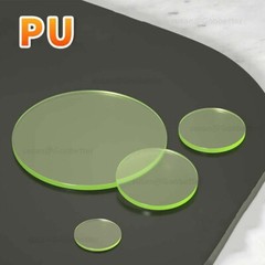 Solid Round Polyurethane Sheet PU Damping Pads Gaskets Dia 5mm-150mm Thick 1-8mm