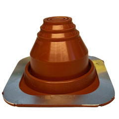 Flashers Red EPDM Square Metal Roof Pipe Flashing Boot (Size#1-9) Made in USA