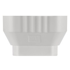 VYH 3×4 to 2×3 Gutter Downspout, Downspout to Downspout Adapter White 1 Pack