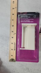 PRIME-LINE R 7265 Drawer Track Back Plate 3/8 in. x 1 in Plastic Ivory 1 Pair