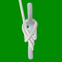 4x 100mm (4″) White Cast Iron Cleat Hook, Flag Pole Rope Halyard Washing Line