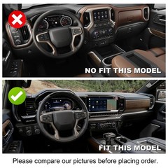 Carbon Fiber Window Lift Switch Panel Cover Compatible with 2022-2026 Chevy S…