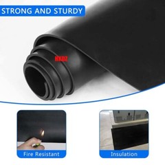 500*500mm Black Solid Rubber Plate Pads Gasket Sheet Thicknesses 1mm,2mm,3mm,4mm