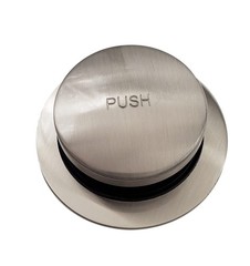 Westbrass Tip-Toe Sch. 40 PVC Bath Waste with One-Hole Elbow, Satin Nickel, D…