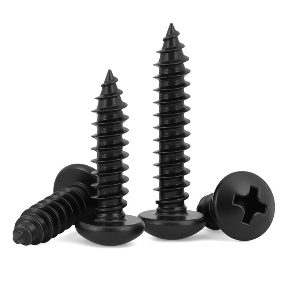 #4 x 1 (100 Pack) Pan Head Sheet Metal Screws Phillips Drive Self-Tapping…