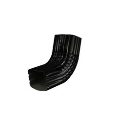 3 In. X 4 In. Black Aluminum Downspout A-Elbow