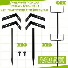 Heavy Duty Adjustable Rain Gutter Strap Downspout Bracket Hook Support