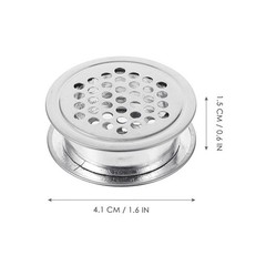 10pcs Wardrobe Mesh Hole Stainless Steel Louver Ventilation Cover Set
