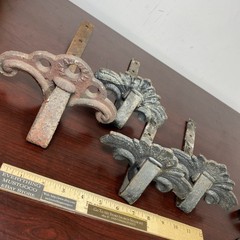 Lot 4 Cast Iron Snow Bird Ice Roof Guards 1902 Patent Newside PA 117 Antique