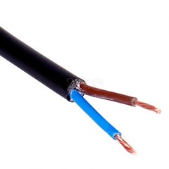 Rubber Electrical Cable 2 Conductors 1.5mm Black 3182TRS