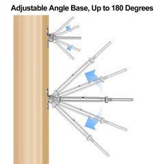 BLIKA 10 Pairs 1/8″ Cable Railing Kit Swage Toggle Turnbuckle 1/8″, silver