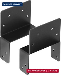 4 Pairs 4×4 Post to Beam Connector, Pergola Bracket Adjustable Post Cap | 13 Gau
