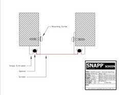 SNAPP® screen PVC Porch Screening Kit (30 Pack – White)