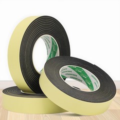 3/4/5mm Black EVA Foam Tape Single Sided Self Adhesive Sponge Door Strip Seal