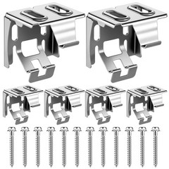 Jetec 6 Pieces Mini Blind Brackets For Window Blinds Screws 1.38 X 1.18 Inches