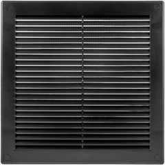 / 8” x 8” Inch Opening Measurement / Black Square Vent External Grille with…