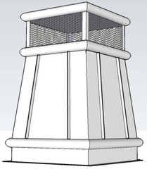 Manchester Kynar Colored Metal Chimney Pot