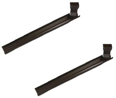 (2) ea Thermwell GWS3B Brown Adjustable Flip Up Extendable Downspout Extenders