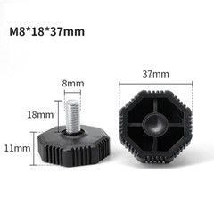 M6 M8 M10 Height Adjustable Chair Leg Feet Furniture Mat Anti-slip Screw-in Base