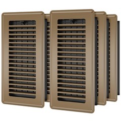 HQZHQZ Floor Register 4×10, 6 Pack Floor Vent Covers for Home Floor Heavy Dut…