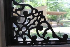 Intricate Ornate Design Wall Shelf Brackets 8 3/4″ Solid Cast Iron, B-63