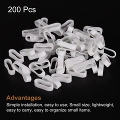200pcs Silicone Rubber Bands Rings Non-slip 15mm Dia 1mm Thick 5mm Width