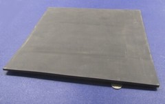 EPDM Rubber Sheet, Black, 1/16″ x 12″ Wide x 12″ Length