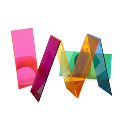 100-300mm Coloured Clear PMMA Glass Plate Plastic Sheet Cut Panel Thick 3mm 5mm