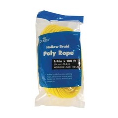 CORDA 1/4 in. x 100 ft. Hollow Braid Poly Rope